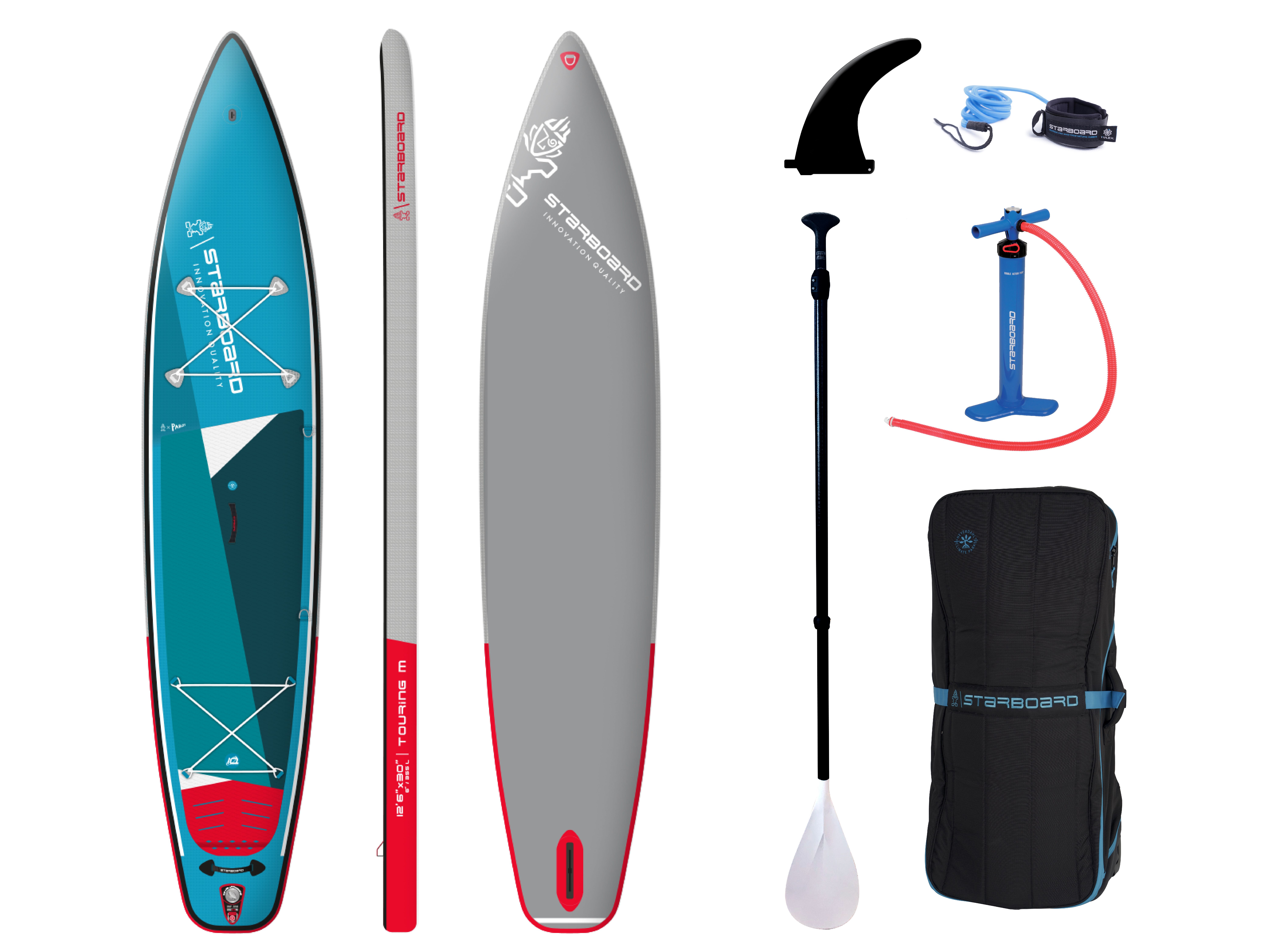 Starboard 2023 TOURING M INFLATABLE SUP 12'6" X 30" X 6" ZEN SC WITH PADDLE